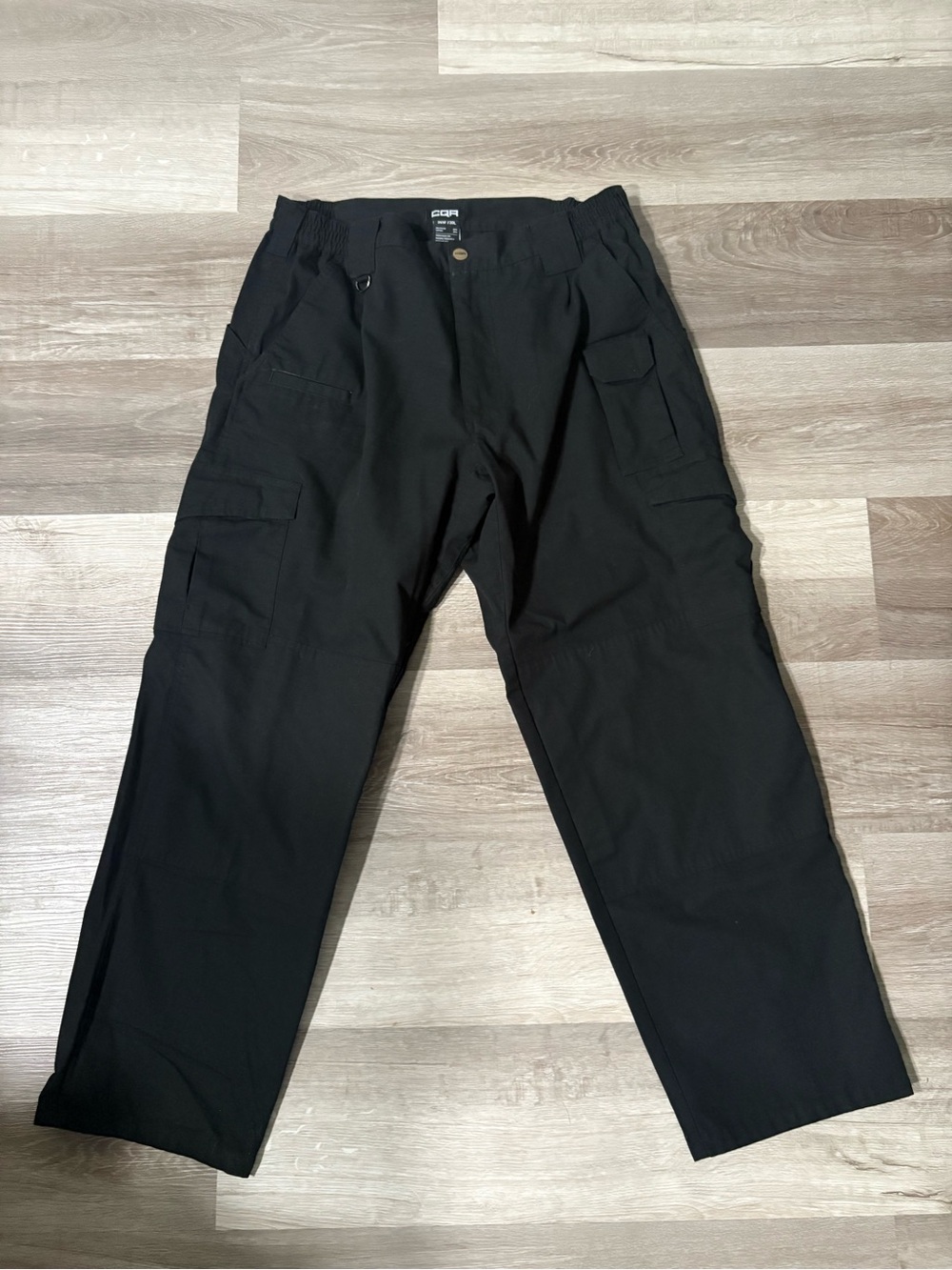 CQR Men’s Tactical Cargo Pants Black 36x30 Utility Work Outdoor Hiking